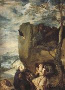 Diego Velazquez St Anthony Abbot and St.paul the Hermit (df01) oil painting reproduction